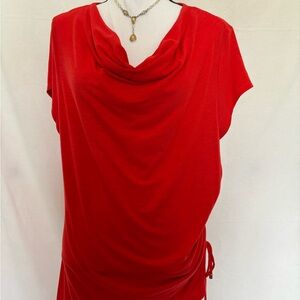 Jones New York crawl neck top with ruching